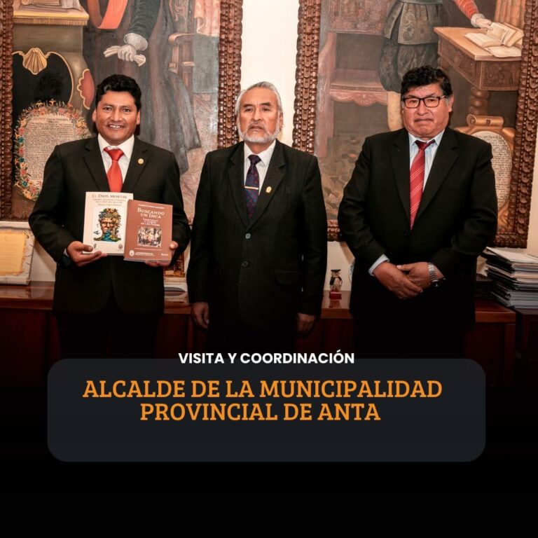 Visita y Coordinación Alcalde de la Municipalidad Provincial de Anta