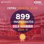 Cepru Felicita a los 899 Ingresantes – Ciclo Ordinario